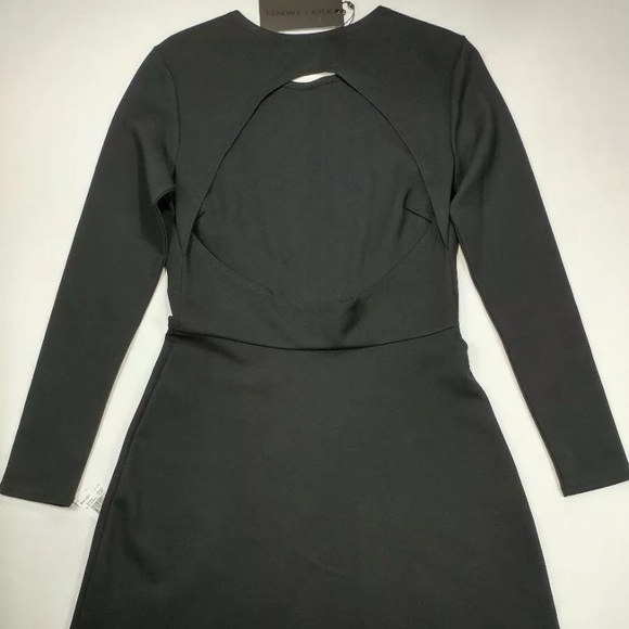 KENDALL + KYLIE Black Ponte Long Sleeve Dress - Picture 7 of 11
